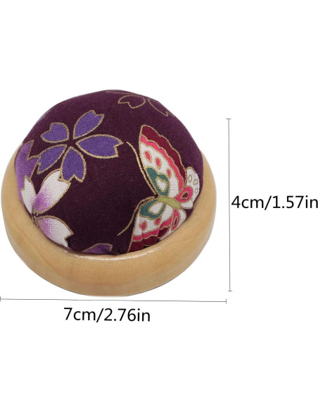 Almohadilla para Agujas de Costura Zh-227 - Flor Japonesa 1