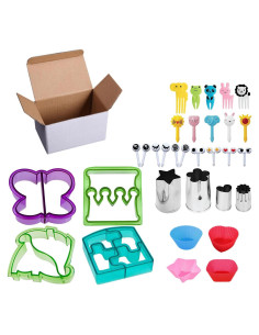 Juego de Cortadores de Sándwich ABSOK - 32 Piezas para Niños