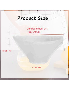 6 Bolsas de Tela de Queso Reutilizables POFUIERKN - Nylon Grande 2