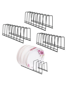 Organizador de Tapas de Olla TIE-DailyNec - 4 Piezas Acero Inoxidable