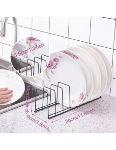 Organizador de Tapas de Olla TIE-DailyNec - 4 Piezas Acero Inoxidable 2