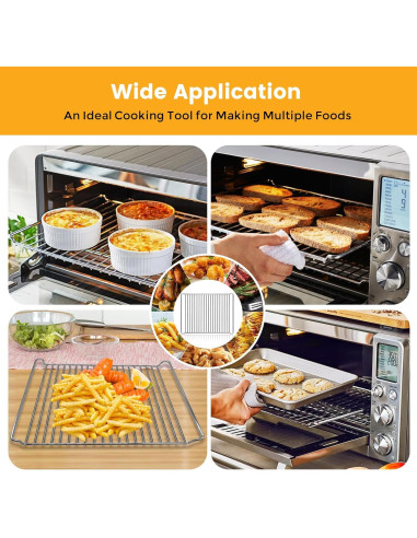 Estante para Horno de Aire GCQ Acero Inoxidable 40.64x30.48 cm