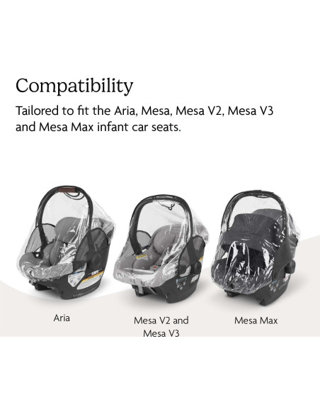 Cubierta de Lluvia UPPAbaby para Sillas de Auto Infantiles