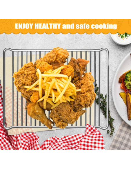 Estante para Horno de Aire GCQ Acero Inoxidable 40.64x30.48 cm