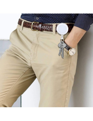 JANYUN 10 Clips Retráctiles Multicolor para Identificación