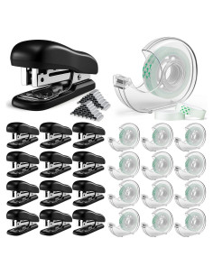 Juego de 12 Mini Grapadoras y Dispensadores de Cinta AmazingSpark