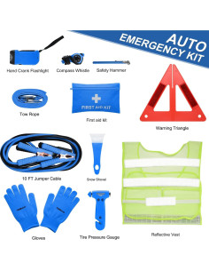 Kit de Emergencia para Automóviles Thinkwork Azul 10 Pies 2