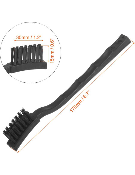 Cepillo Antiestático ESD uxcell 2 Pcs Nylon 15x30mm