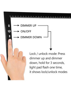 Mesa de Luz de Calco HSK A2 LED 5000 Lux con Adaptador 2