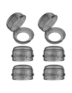 Cubiertas de Seguridad para Perillas de Estufa - 6 Piezas Negro