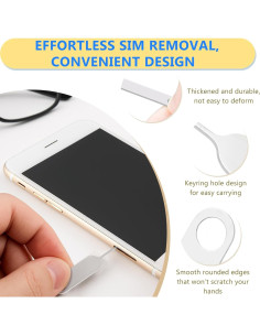 Juego de 3 Piezas de Pin de Expulsión SIM/SD CC117 - Herramienta Universal 2