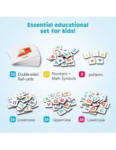 Juego Educativo Coogam Letras y Números Magnéticos 110 Piezas 2