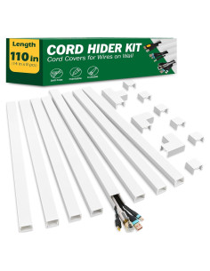 Kit de ocultación de cables AZEN M-8P, 279.4 cm, autoadhesivo