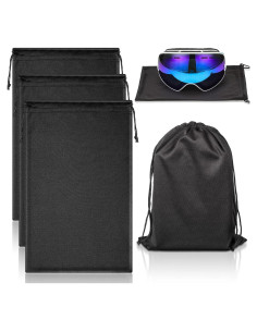 Bolsas de Gafas de Esquí Konohan 3 Pcs Microfibra Negro