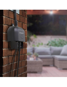 Enchufe Inteligente Energizer Wi-Fi Exterior 2 Salidas Resistente 2