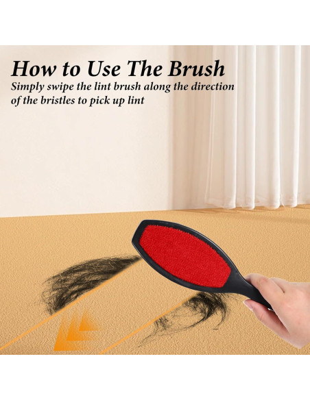 Paquete de 2 Cepillos Quitapelusas Fyntave Doble Cara 26cm