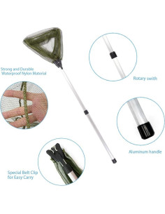 Red de Pesca para Niños YVLEEN - Mango Telescópico Aluminio 2