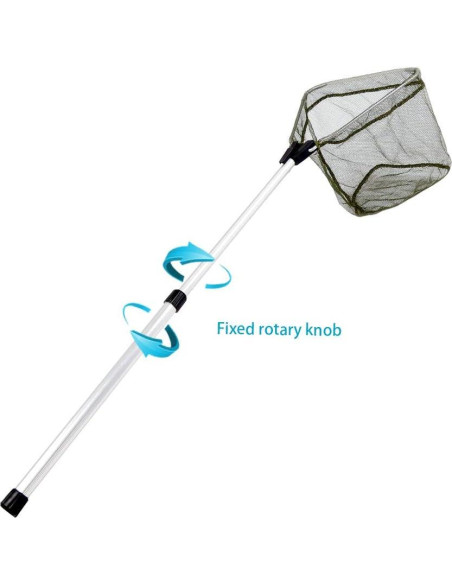 Red de Pesca para Niños YVLEEN - Mango Telescópico Aluminio