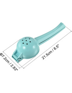 Exprimidor Manual uxcell de Aluminio Azul para Cítricos 2