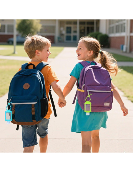 Paquete de 5 Botellas de Gel Antibacterial 60 ml con Funda Silicona