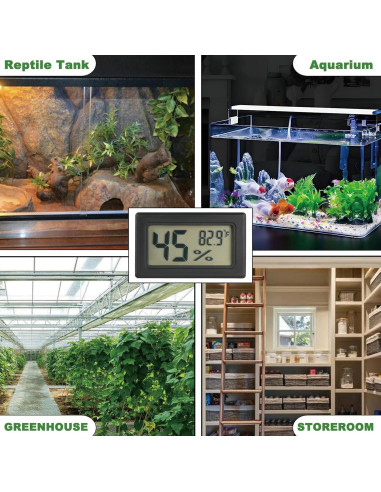 Termómetro Digital para Reptiles Serundo HT01 - Medidor de Humedad