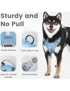 Arnés para Perros Pawaii XS Ajustable Reflectante con Etiqueta 2