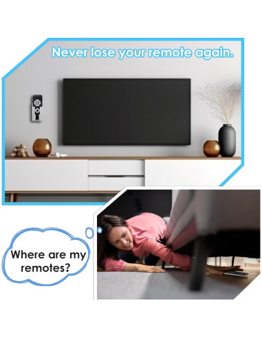 Soporte de Pared para Control Remoto 2 Pack Saillong Blanco