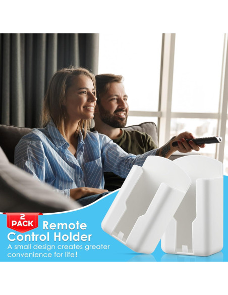 Soporte de Pared para Control Remoto 2 Pack Saillong Blanco