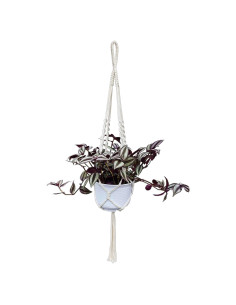 Colgador de Plantas NIPNSCI 89 cm Algodón Marfil Boho