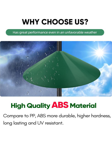 Baffle para Ardillas KITVONA 61 cm Verde - A prueba de aves