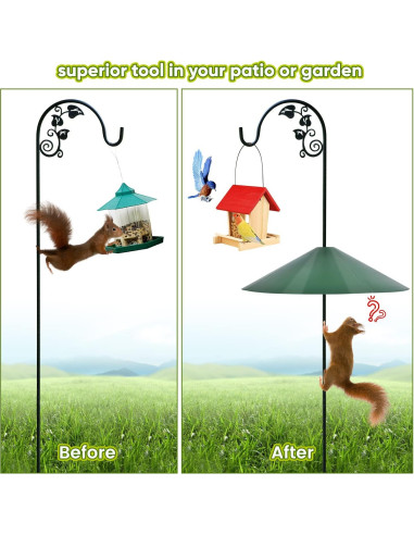 Baffle para Ardillas KITVONA 61 cm Verde - A prueba de aves