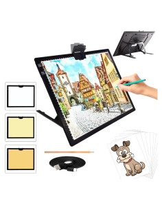 Tablero de Luz A3 TOHETO LED Recargable para Dibujo y Pintura