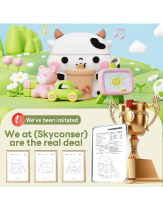 Funda Silicona Kawaii Vaca para AirPods 4 Gen 2024 Skyconser 2