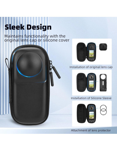 Funda Protectora BRDRC para Insta360 X4 X5 - Almacenamiento Duro