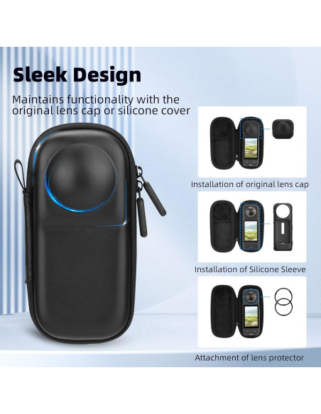 Funda Protectora BRDRC para Insta360 X4 X5 - Almacenamiento Duro