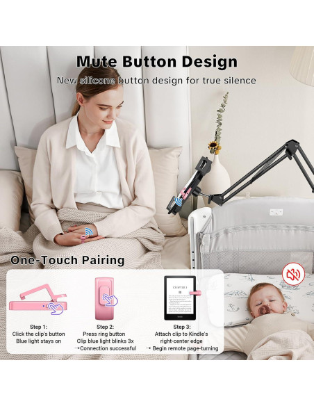 Control Remoto Turner de Página Oresoc FYQ-K1 Rosa para Kindle