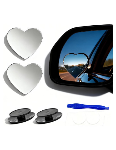 Espejos de Punto Ciego MARLBSTON 2" Cromados HD - Paquete de 2