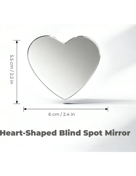 Espejos de Punto Ciego MARLBSTON 2" Cromados HD - Paquete de 2