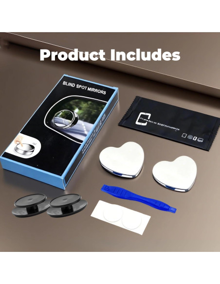 Espejos de Punto Ciego MARLBSTON 2" Cromados HD - Paquete de 2