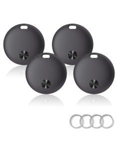 Etiquetas de Seguimiento Bluetooth IMSVEPR - Paquete de 4, Negro