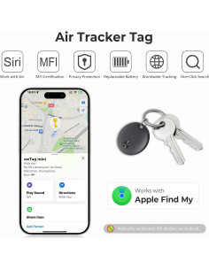 Etiquetas de Seguimiento Bluetooth IMSVEPR - Paquete de 4, Negro 2