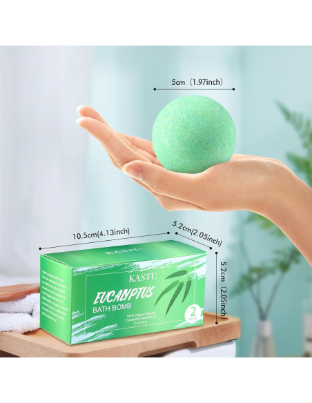 Bolas de Baño KASTU Eucalipto 2 x 100g Hidratantes