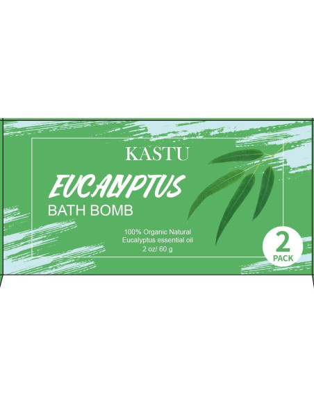 Bolas de Baño KASTU Eucalipto 2 x 100g Hidratantes