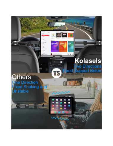 Soporte para iPad y Tabletas Kolasels TS002, Ajustable 360