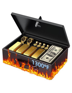 Caja de Documentos a Prueba de Fuego Uniclife 32.3x21.6cm