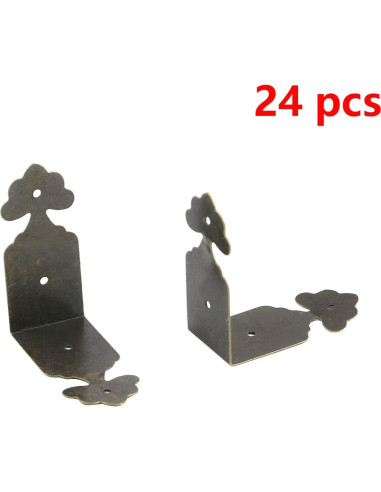 Protectores de Esquinas L Antrader Metal Tono Bronce 24 Piezas