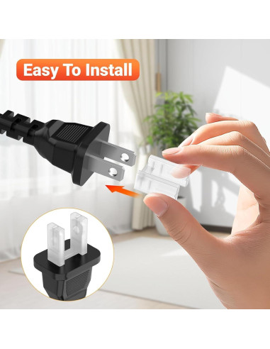 10 Cubiertas de Enchufe de Seguridad RHUISHU 2 Pines Estándar