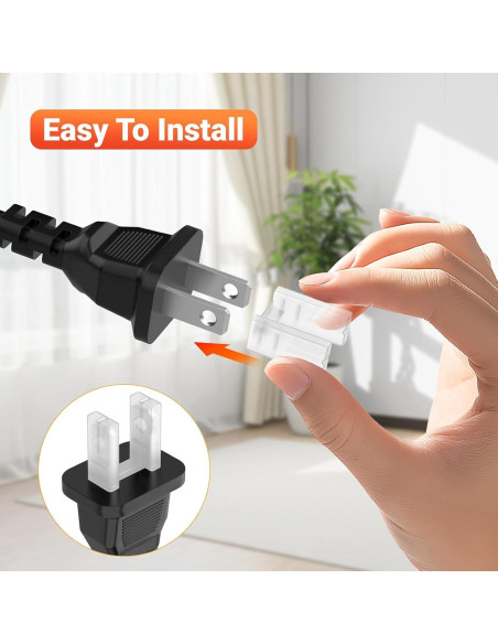 10 Cubiertas de Enchufe de Seguridad RHUISHU 2 Pines Estándar