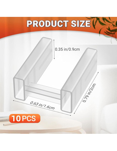 10 Cubiertas de Enchufe de Seguridad RHUISHU 2 Pines Estándar