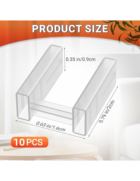 10 Cubiertas de Enchufe de Seguridad RHUISHU 2 Pines Estándar